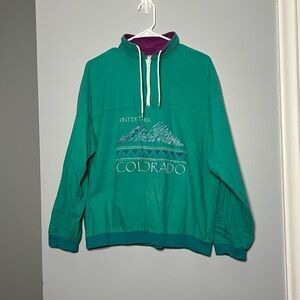 Vintage 90s Winter Park Colorado quarter zip